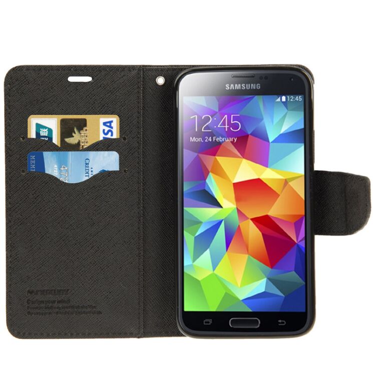Чохол Mercury Cross Series для Samsung Galaxy S5 (G900) - Black: фото 3 з 8