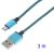Дата-кабель Deexe Braided Cord (microUSB / 3m) - Blue: фото 1 з 2