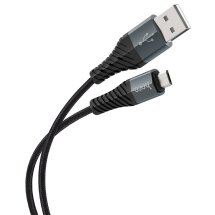 Дата-кабель Hoco X38 Cool Charging MicroUSB (2.4A, 1m) - Black: фото 1 з 8