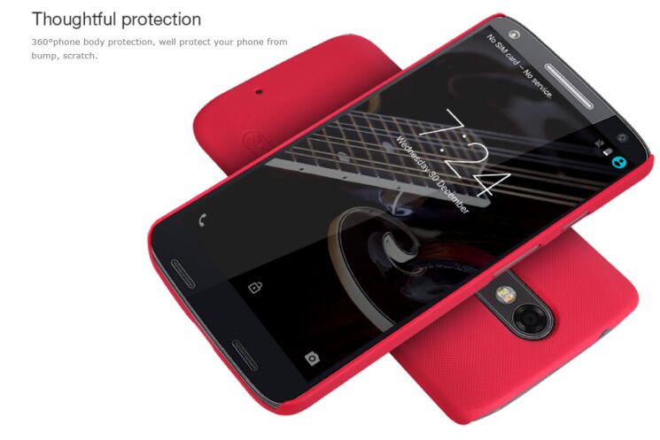Пластиковая накладка NILLKIN Frosted Shield для Motorola Moto X Force - Red: фото 17 из 17