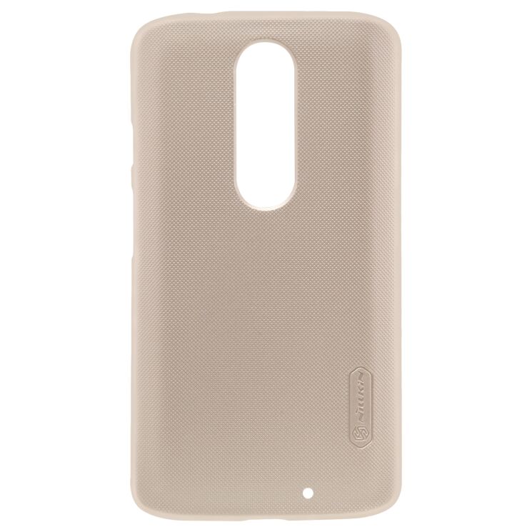 Пластиковая накладка NILLKIN Frosted Shield для Motorola Moto X Force - Gold: фото 6 з 17