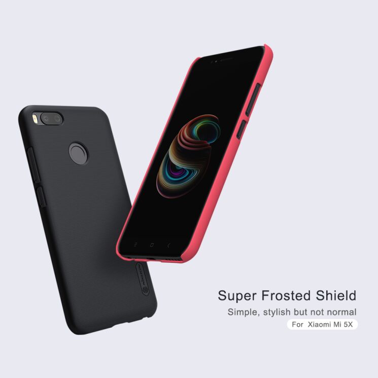 Пластиковый чехол NILLKIN Frosted Shield для Xiaomi Mi5X / Mi A1 - Red: фото 6 из 19