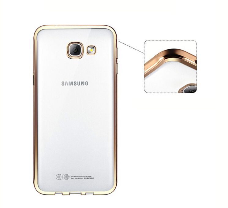 Силиконовый (TPU) чехол Deexe Glossy Border для Samsung Galaxy J5 Prime - Rose Gold: фото 8 из 9