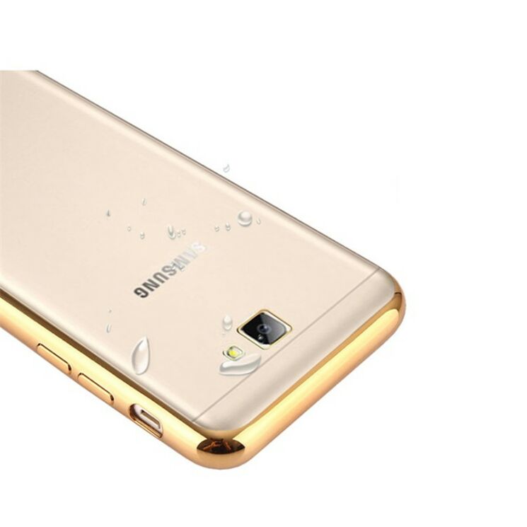 Силіконовий (TPU) чохол Deexe Glossy Border для Samsung Galaxy J5 Prime - Rose Gold: фото 5 з 9