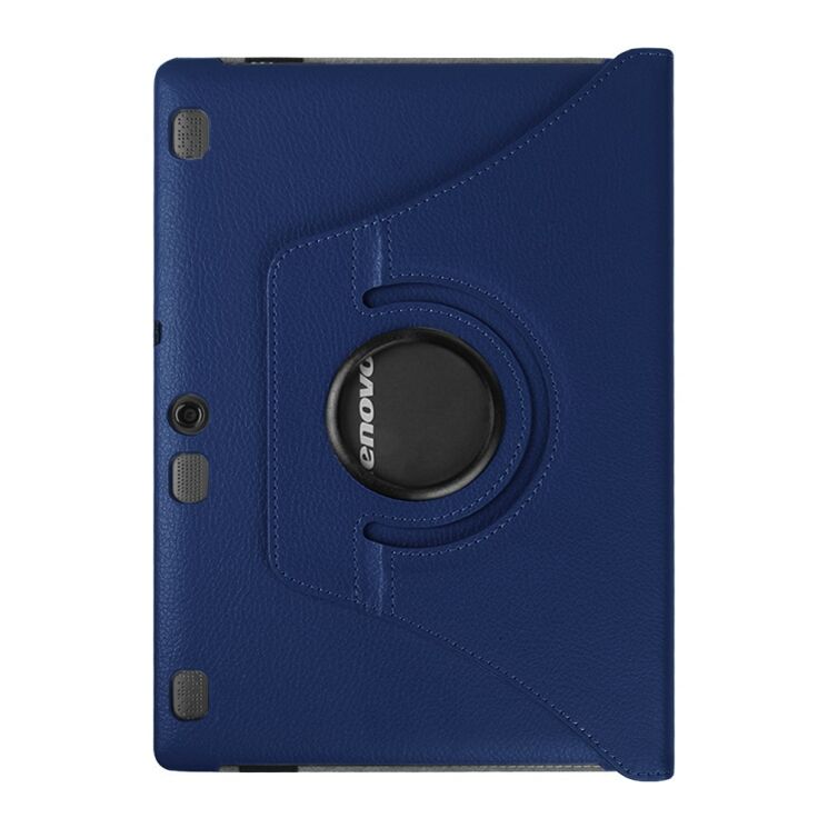Вращающийся чехол Deexe Rotation для Lenovo Tab 3 X70F Business - Dark Blue: фото 4 из 7