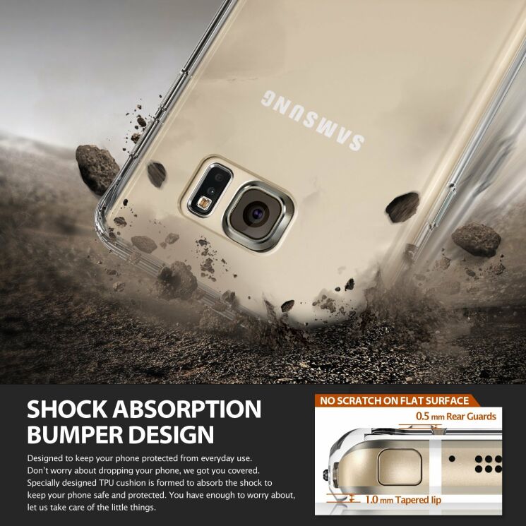Захисна накладка Ringke Fusion для Samsung Galaxy Note 5 (N920) - Transparent: фото 2 з 6