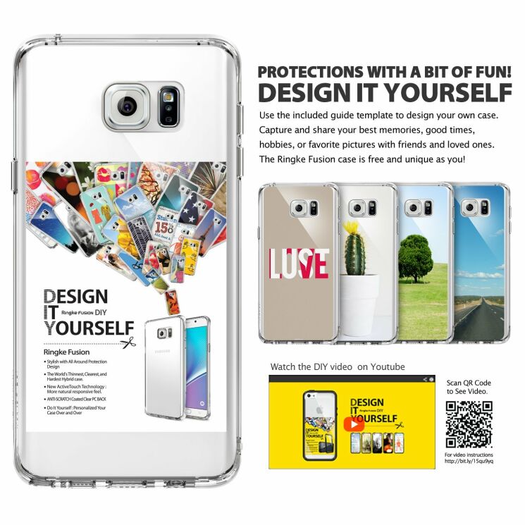 Захисна накладка Ringke Fusion для Samsung Galaxy Note 5 (N920) - Transparent: фото 5 з 6