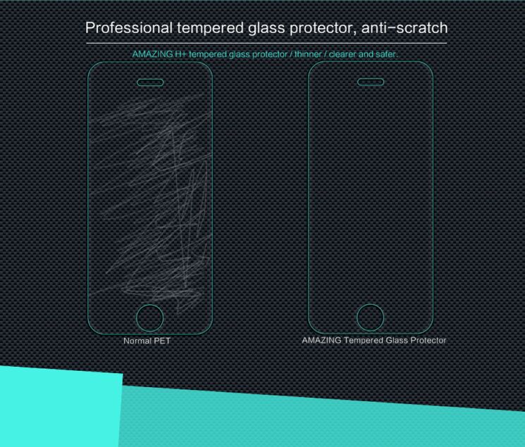 Защитное стекло NILLKIN Amazing H+ для iPhone 5/5s/SE: фото 6 из 15