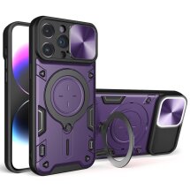 Захисний чохол Deexe Magnetic Space для Apple iPhone 15 Pro - Purple: фото 1 з 9