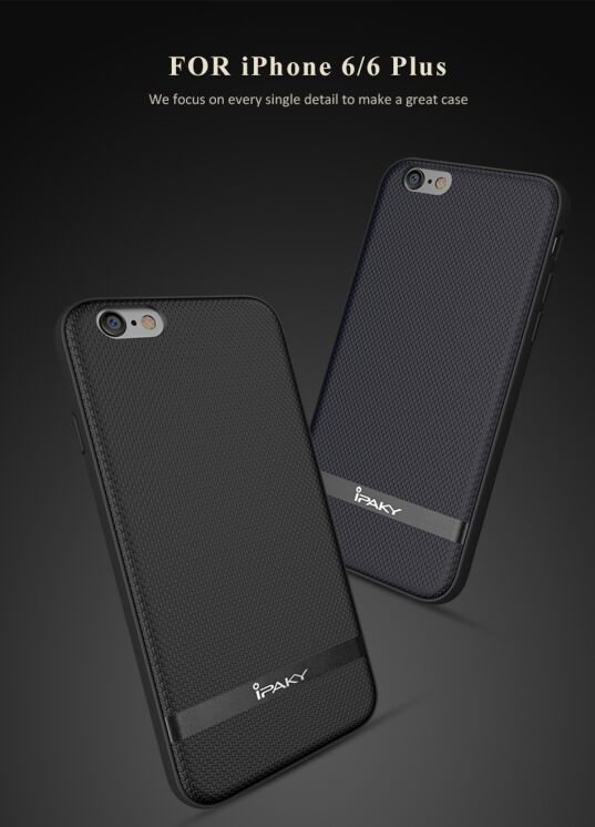 Защитный чехол IPAKY Protective Cover для iPhone 6/6s - Black: фото 3 из 10