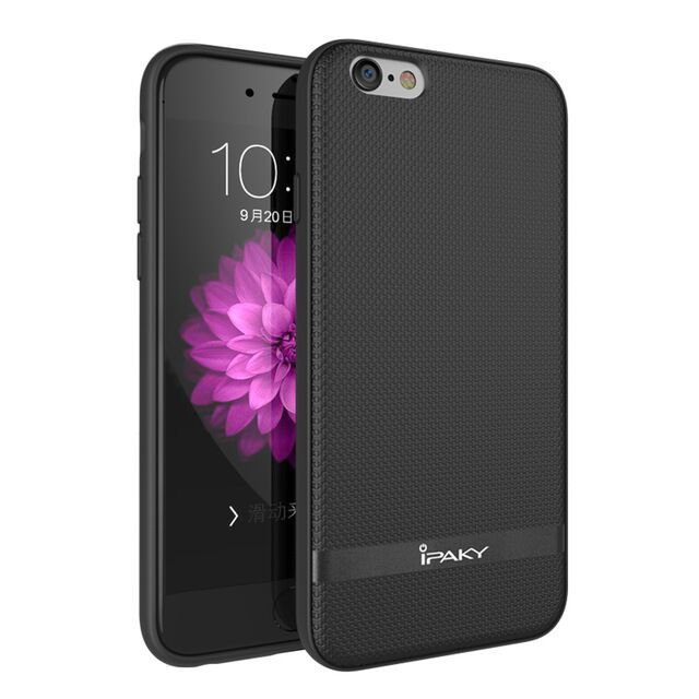 Защитный чехол IPAKY Protective Cover для iPhone 6/6s - Black: фото 1 из 10