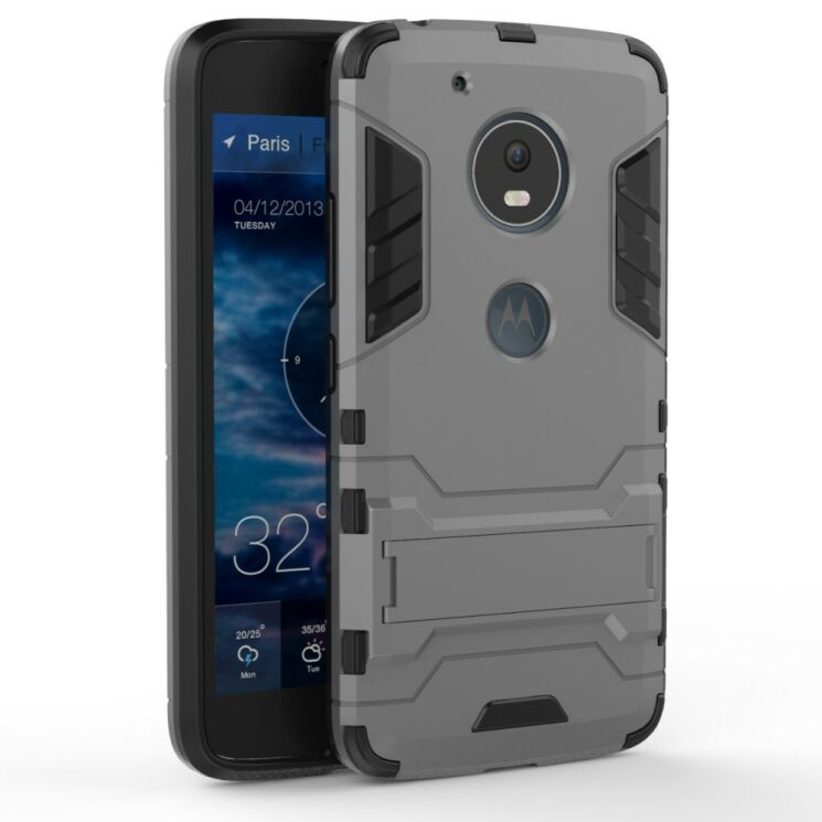 Захисний чохол UniCase Hybrid для Motorola Moto G5 - Gray: фото 2 з 8