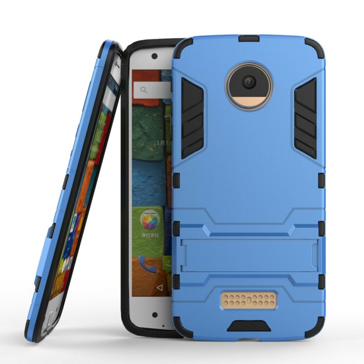 Захисний чохол UniCase Hybrid для Motorola Moto Z - Light Blue: фото 2 з 6
