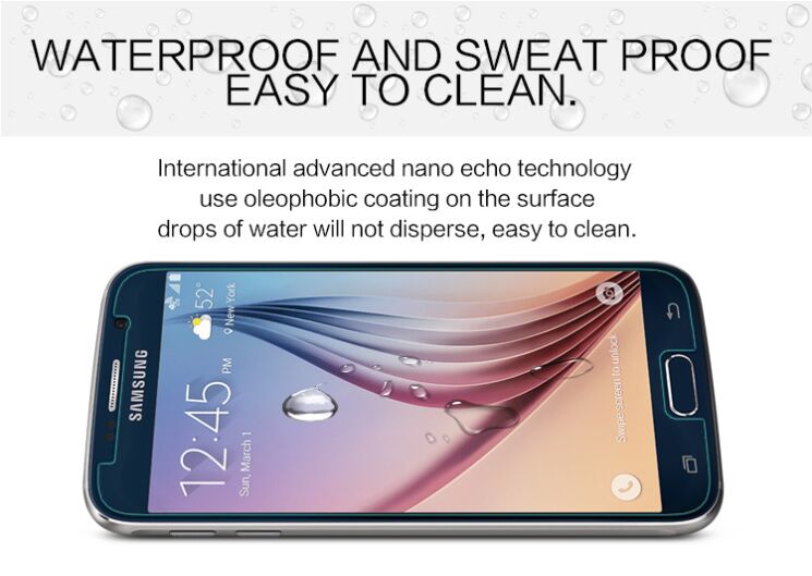 Защитное стекло NILLKIN Amazing H+ для Samsung Galaxy S6 (G920) + пленка: фото 8 из 11