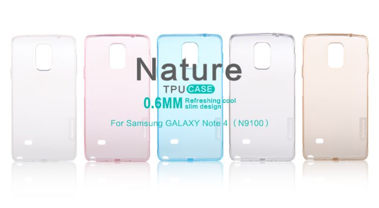 Силиконовая накладка NILLKIN Nature TPU для Samsung Galaxy Note 4 (N910) - Gray: фото 7 з 14