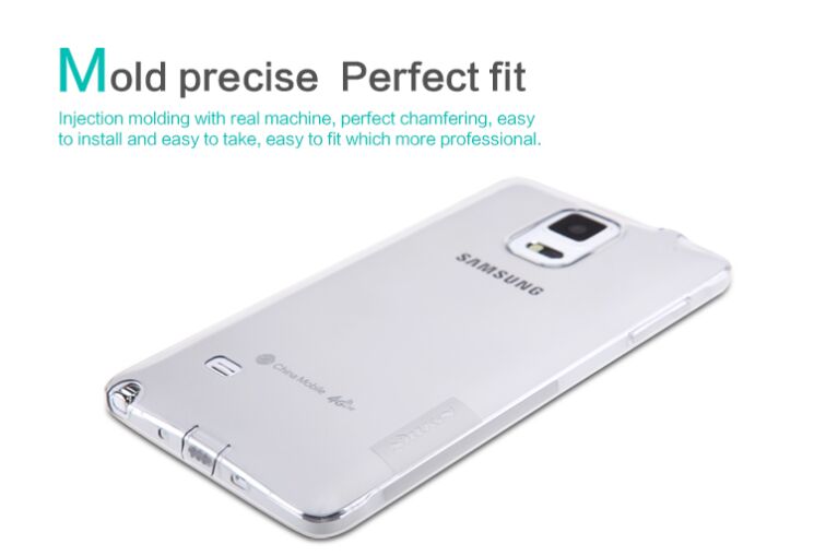 Силиконовая накладка NILLKIN Nature TPU для Samsung Galaxy Note 4 (N910) - White: фото 10 из 14