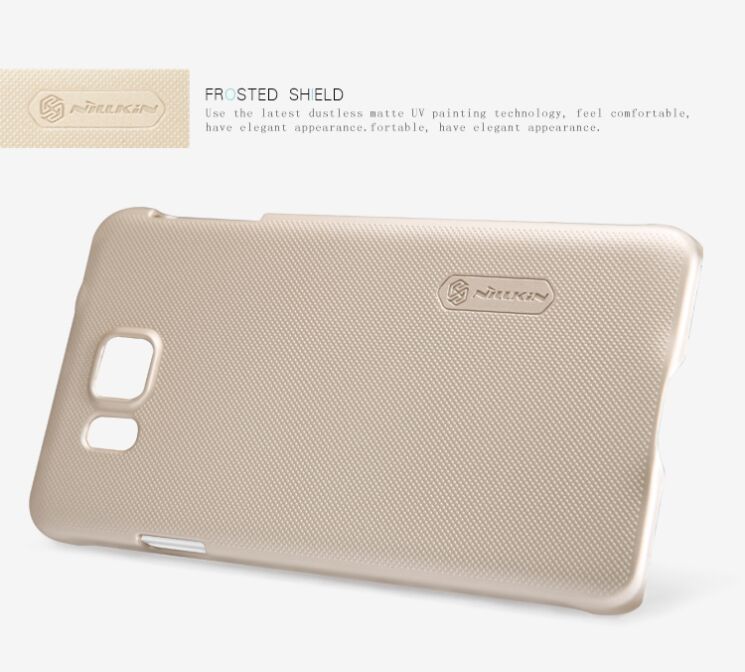 Пластиковая накладка Nillkin Frosted Shield для Samsung Galaxy Alpha (G850) - Gold: фото 8 из 16