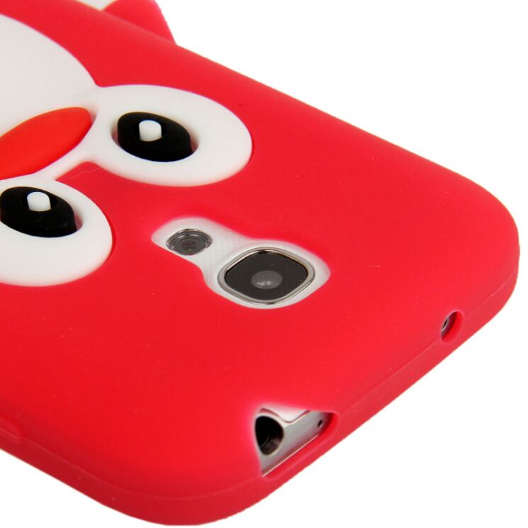 Силиконовая накладка Deexe Penguin Series для Samsung Galaxy S4 mini (i9190) - Red: фото 4 из 6