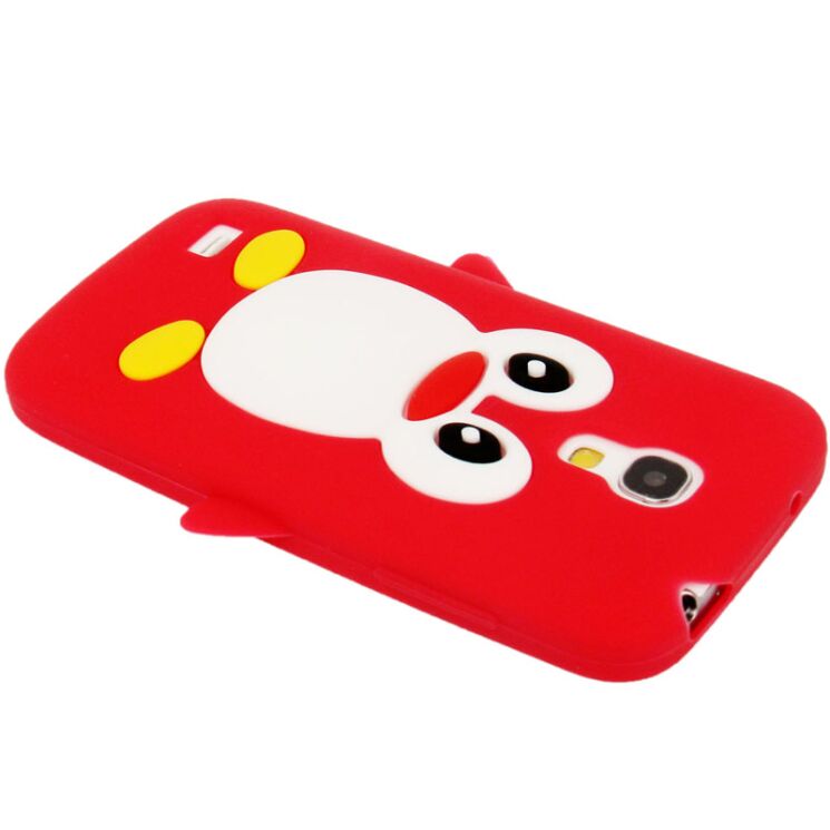 Силиконовая накладка Deexe Penguin Series для Samsung Galaxy S4 mini (i9190) - Red: фото 3 из 6