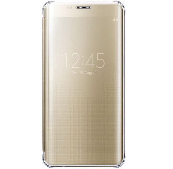 Чехол Clear View Cover для Samsung Galaxy S6 edge+ EF-ZG928CFEGRU - Gold: фото 2 из 5