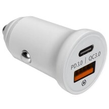 Автомобильное зарядное устройство Piko CC-302QP USB + Type-C (20W) - White: фото 1 из 5