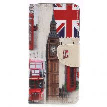 Чохол-книжка Deexe Color Wallet для Motorola Moto Е5 / G6 Play - Big Ben and UK Flag: фото 1 з 5