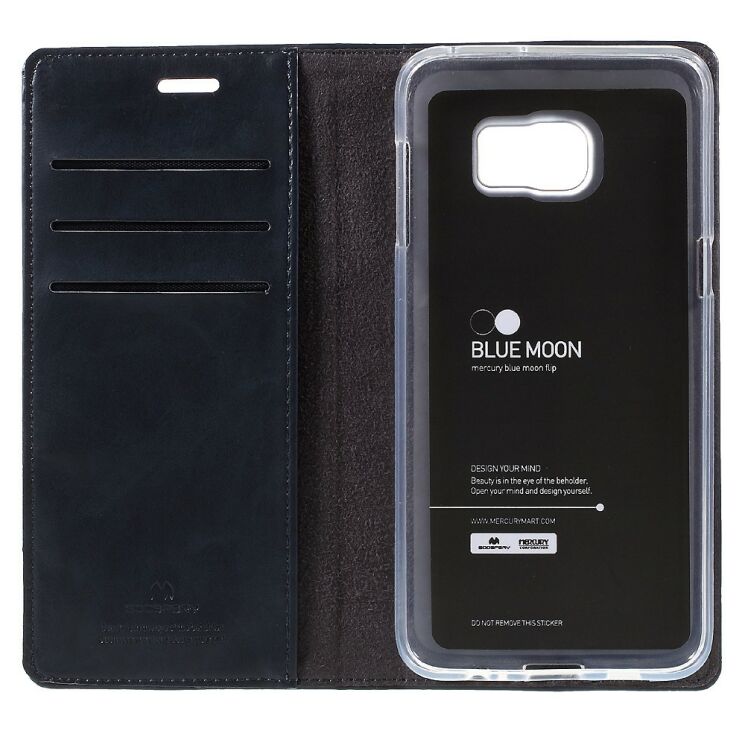 Чохол MERCURY Classic Flip для Samsung Galaxy S6 edge+ (G928) - Dark Blue: фото 10 з 10