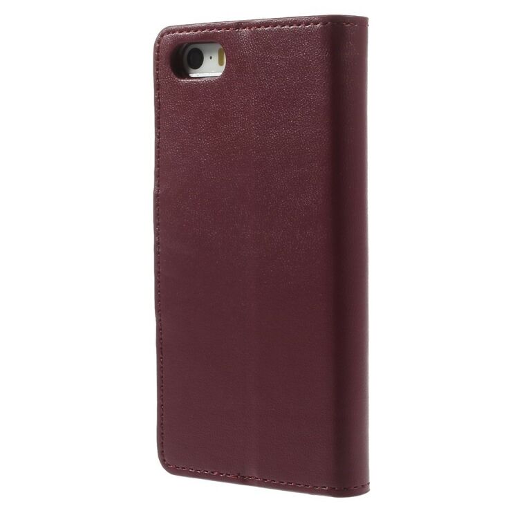 Чохол MERCURY Sonata Diary для iPhone 5/5s/SE - Wine Red: фото 2 з 10