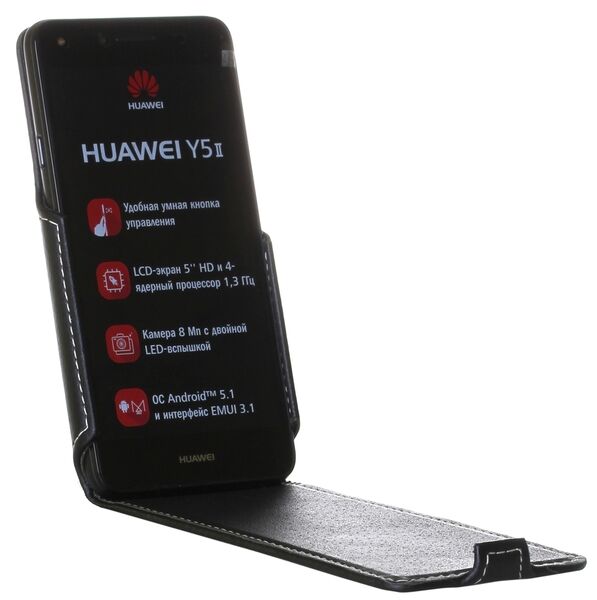 Чехол RED POINT Flip для Huawei Y5 II - Black: фото 5 из 5
