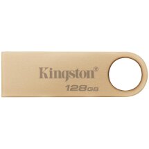 Флеш-накопитель Kingston DT SE9 G3 128GB USB 3.2 (DTSE9G3/128GB) - Gold: фото 1 из 6