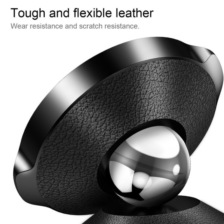 Магнітний тримач в автомобіль BASEUS Premium 360 Genuine Leather: фото 13 з 14