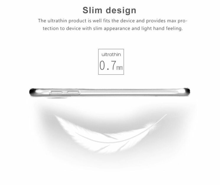 Силиконовая накладка ROCK Slim Jacket для Samsung Galaxy S6 (G920) - Transparent: фото 7 из 9
