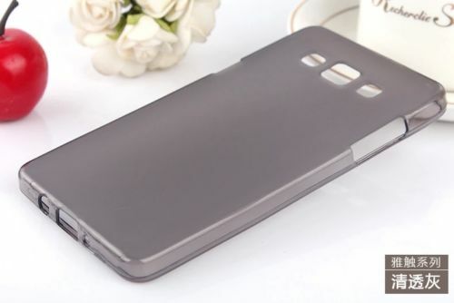 Силиконовая накладка Deexe Soft Case для Samsung Galaxy A3 (A300) - Gray: фото 7 из 11