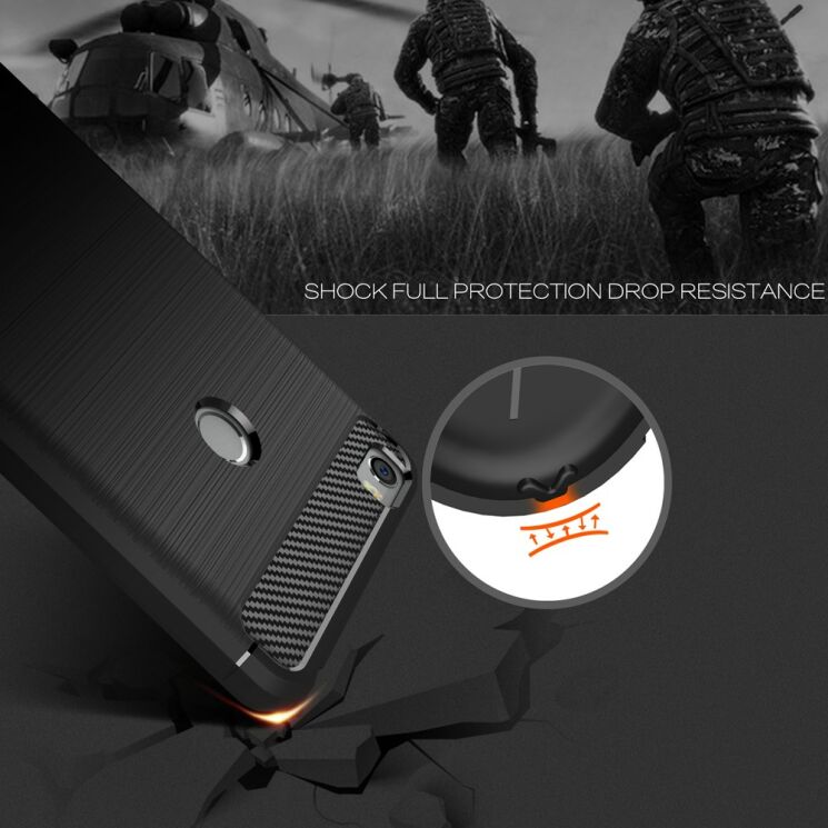 Силіконовий чохол UniCase Carbon для Xiaomi Mi Max - Black: фото 5 з 8