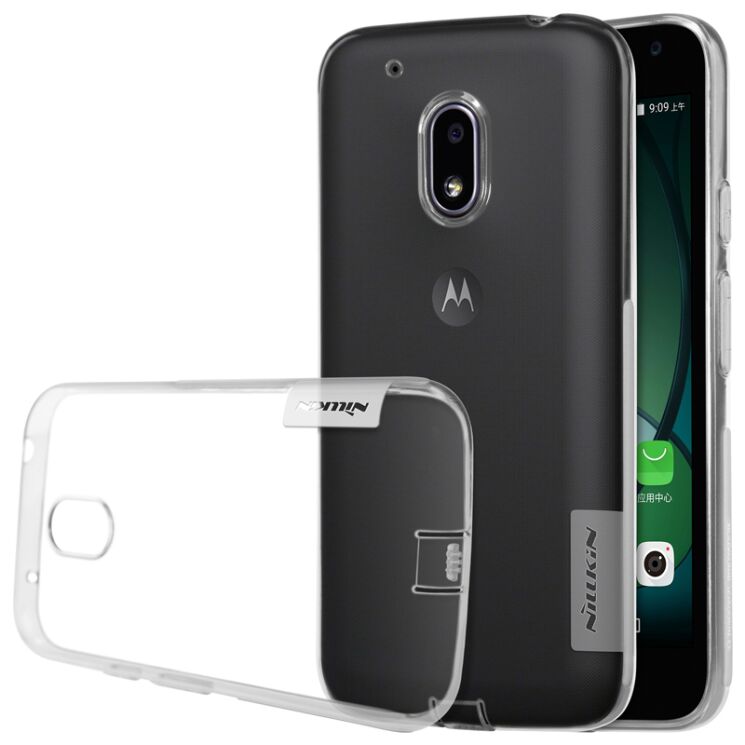 Силиконовый (TPU) чехол NILLKIN Nature для Motorola Moto G4 Play - Transparent: фото 1 из 14