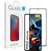 Защитное стекло ACCLAB Full Glue для Xiaomi Poco X5 Pro / Redmi Note 12 Pro 5G / 12 Pro+ - Black: фото 1 из 7