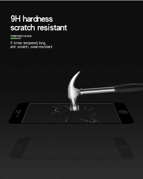 Захисне скло MOFI 9H Full Cover Glass для Apple iPhone 7 Plus / 8 Plus - Black: фото 7 з 11