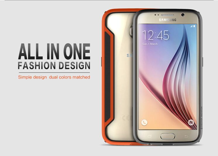Защитный бампер NILLKIN Slim Border Series для Samsung Galaxy S6 (G920) - Orange: фото 7 из 16