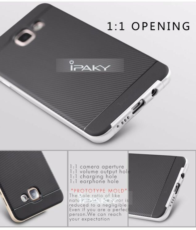 Захисний чохол IPAKY Hybrid для Samsung Galaxy A7 2016 (A710) - Silver: фото 6 з 7