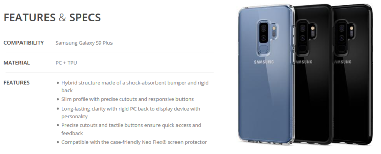 Защитный чехол SGP Ultra Hybrid для Samsung Galaxy S9 Plus (G965) - Crystal: фото 4 из 9