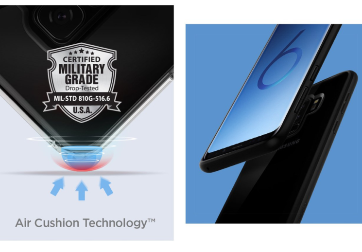Защитный чехол SGP Ultra Hybrid для Samsung Galaxy S9 Plus (G965) - Crystal: фото 8 из 9