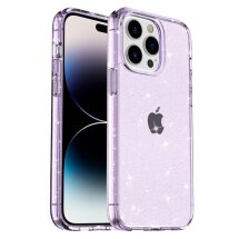 Защитный чехол UniCase Glitter Shell для Apple iPhone 15 Pro - Purple: фото 1 из 8