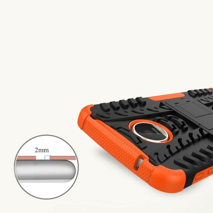 Защитный чехол UniCase Hybrid X для Motorola Moto Z Play - Orange: фото 3 из 11