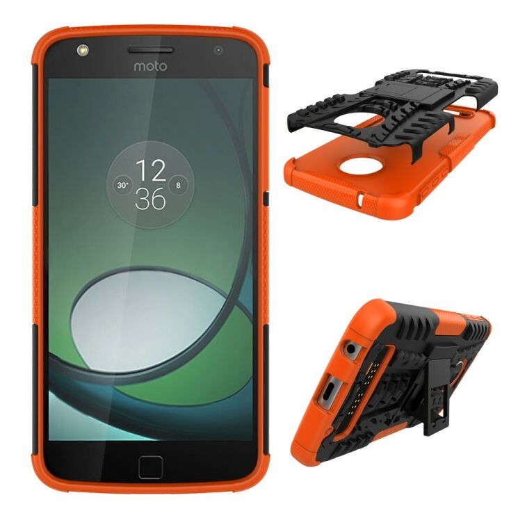 Защитный чехол UniCase Hybrid X для Motorola Moto Z Play - Orange: фото 2 из 11