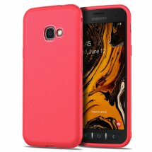 Захисний чохол UniCase Twill Soft для Samsung Galaxy Xcover 4s (G398) - Red: фото 1 з 8