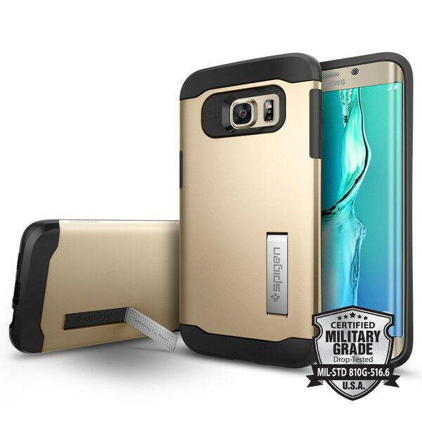 Чехол SGP Slim Armor для Samsung Galaxy S6 edge+ (G928) - Gold: фото 1 из 12