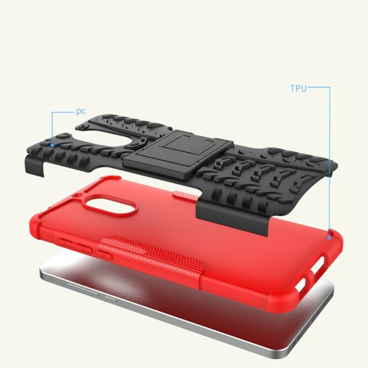 Захисний чохол UniCase Hybrid X для Nokia 6 - Red: фото 3 з 9