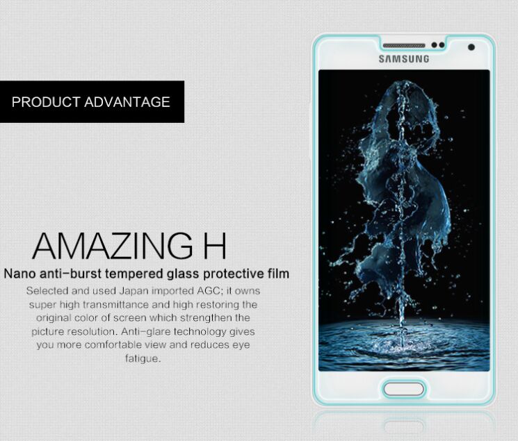 Захисне скло NILLKIN Amazing H Nano для Samsung Galaxy A5 (A500): фото 2 з 11