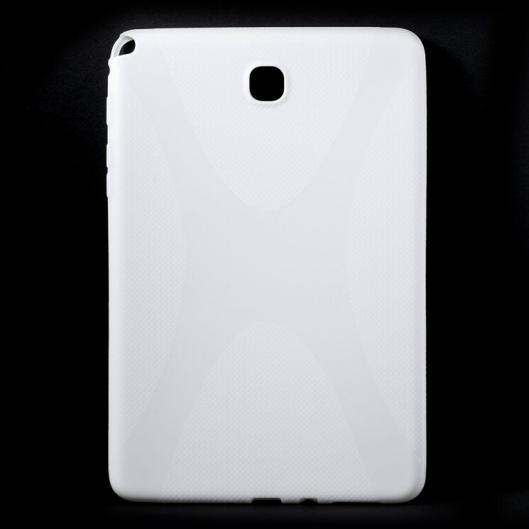 Силиконовая накладка Deexe X-Shaped для Samsung Galaxy Tab A 8.0 (T350/351) - White: фото 1 з 6