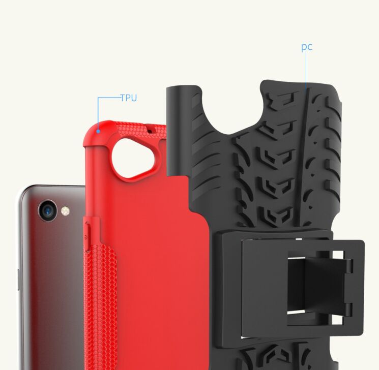 Защитный чехол UniCase Hybrid X для LG Q6 - Red: фото 6 из 7